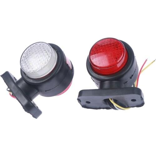 12V Car Truck LED Dual Side Marker Light Integrated Indicator Lamps For Trailer