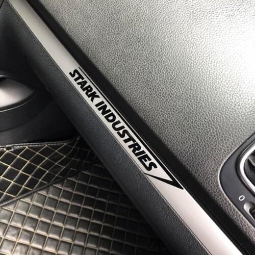 2pcs LuLuSticker#190 20x2.5cm Captain Shield Stark Industries Reflective Car Stickers and Decals Motorcycle Motorbike Stickers