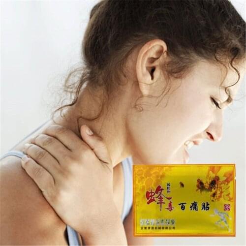 2019 Chinese medicines Bee venom Analgesic Plasters/balm Joint pain patch Neck Leg back body relaxation pain killer 10Bags/lot