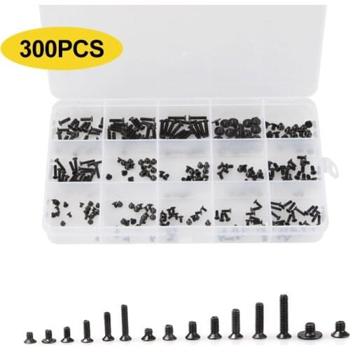 300pcs Durable Laptop Computer Screws Tool Kit for HP Dell Lenovo Sony Toshiba Samsung IBM 15 Types With Box