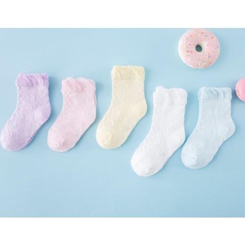 5 Pairs Unisex Mesh Cotton Soft Baby Socks Lovely Multiple Bear Skarpetki Newborn Sock Kids Cute Boy Girl Childrens Miaoyoutong