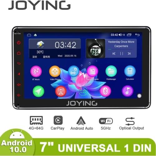 Autoradio Android 10 1 din 7 Pulgadas 4GB 64GB Universal Bluetooth Head Unit Multimedia Android Auto Carplay Optical Output 4G