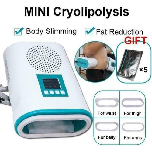 Free Delivery Mini Portable Fat Cryo Freezing Machine for Body Slimming Weight Fat Loss Home Use