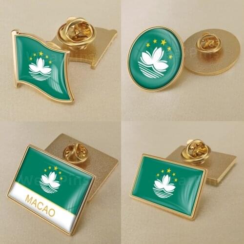 Coat of Arms of Macao/Macanese Flag National Emblem Brooch/Badges/Lapel Pins