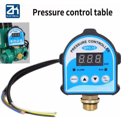 Digital Pressure Control Switch WPC-10,Digital Display Eletronic Pressure Controller for Water Pump With G1/2" Adapter