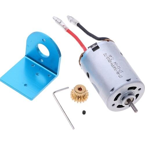 For WLtoys 12428 12423 1/12 Rc Car Truck 540 Motor + Motor Seat + 17T Motor Gear + Screws + Wrench Kits