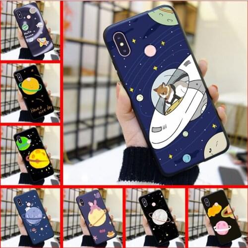 Cute Space Star Cases For Xiaomi MI A1 A2 LITE 8 SE Case Silicone Back Cover For Xiaomi MI 5 5C 5S 5X 6 6X Plus Phone Case