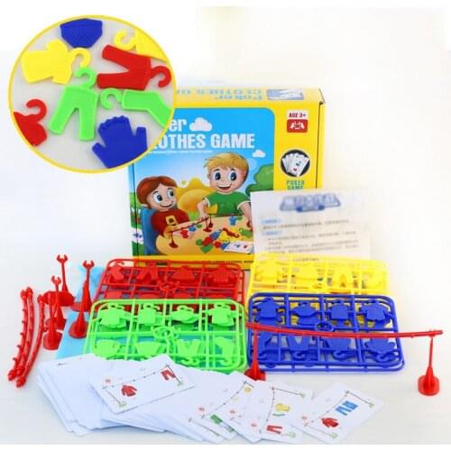 Multiplayer Clothes Contest Play Early Educational Toys Logic Training Montessori Matching Teaching Interactive Party Board Game