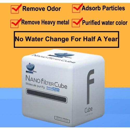 NuoNuoWell Nano Filter Cube Aquarium Water Purification Fish Tank Bottom Filteration Bacteria Cultivation Free Water Change