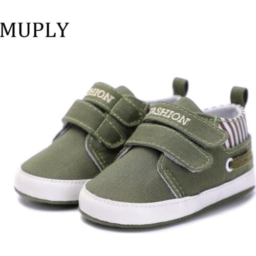 New Baby Boys Girls Canvas Shoes High Quality Two Strap Newborn Baby Toddler Fashion First Walkers For 0-18 Month