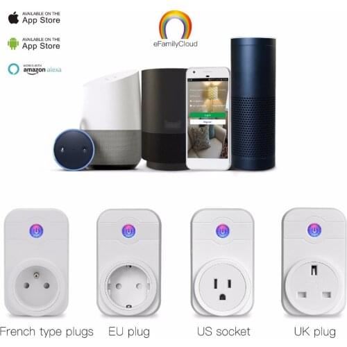 New Arrival Wifi Smart Plug Home Automation Phone App Timing Switch Remote Control 100-240V Wifi Socket
