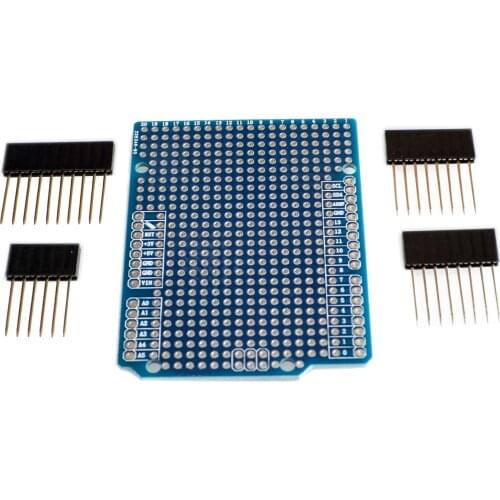 【SIMPLE ROBOT】Prototype PCB Expansion Board For ATMEGA328P UNO R3 Shield FR-4 Fiber PCB Breadboard 2mm 2.54mm Pitch With Pins DI