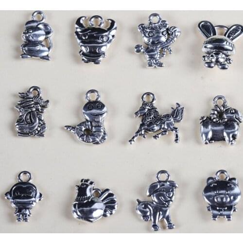 POFUNUO Women's Pendants Zodiac Signs