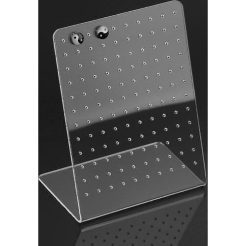 Jewelry Shelf Display Rack Stand L Shape for Ear Stud Earrings 120 Slots Holder Bracket Jewelry Storage