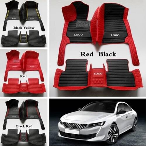 Custom Car Floor Mats for Peugeot 308 206 508 301 408 2008 207 3008 RCZ 307 Sw 607 407 4008 5008 2008 Automobile Carpet Cover