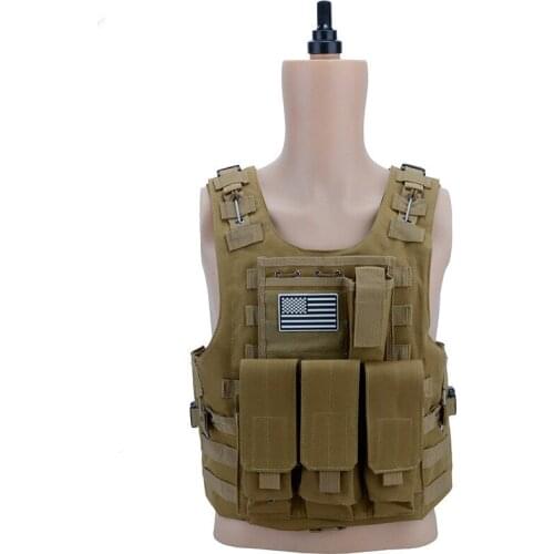 Outdoor Tactical Camouflage Vest Military Fans Amphibious Anti-War Equipment Multi-Color Optional