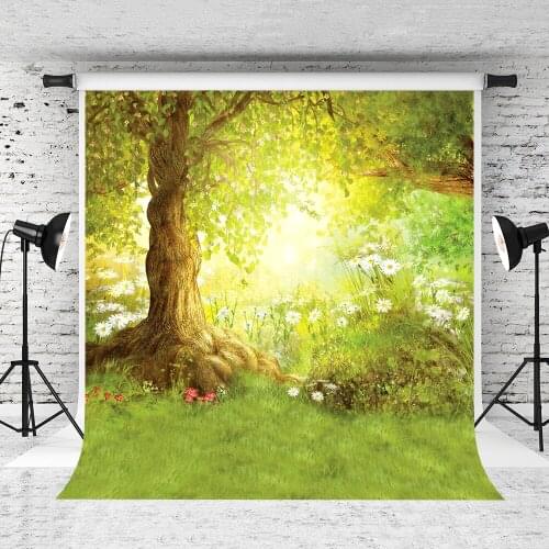 VinylBDS 5X7FT Background Natural Scenery Fundo Sunny Woods3D Baby Photography Backdrop Background