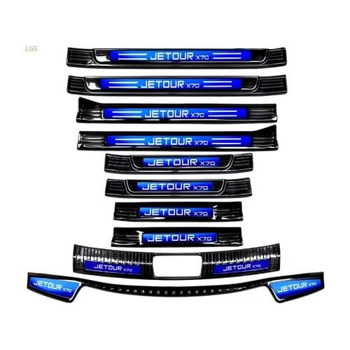 High-quality stainless steel Threshold guard Trunk threshold guard Anti-scratch Car styling For CHERY JETOUR X70 2018-2020