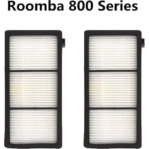 2pcs Washable Accessories Hepa Filter For irobot Roomba 800 Series 820 830 840 850 860 870 890 Robot Vacuum Cleaner Part