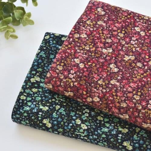 1meter 100% cotton Frosted cartoon flower fabric for Childrens skirt dress DIY bag handwork fabric art XMT