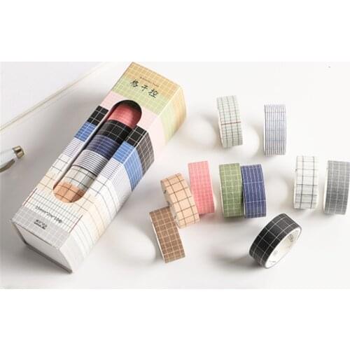 10 Rolls/lot Vintage Series Washi Tapes Kawaii Stationery Self Adhesive Masking Tapes DIY Scrapbooking Sticker Label