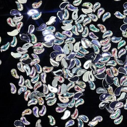 10000PCS 1x3mm Teardrop Shiny AB Colors Nail Stickers High Shine Sparkling Naill Diamonds Glitter Decoration Decals