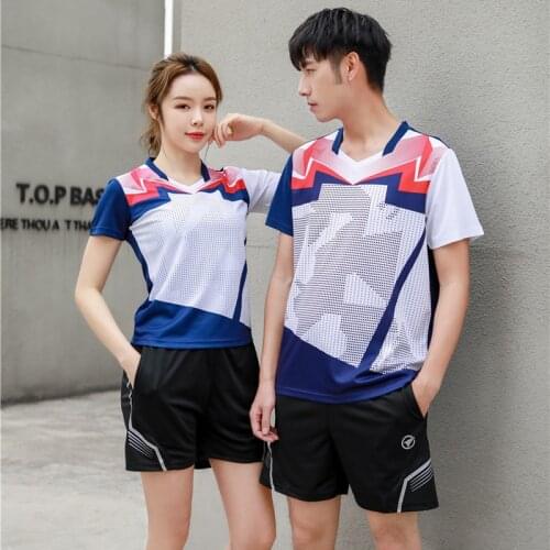 2020 Badminton sport shirt Quick Dry tennis t-Shirt,Women Men Table Tennis volleyball Team Game Running Training T Shirts 156