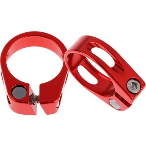 31.8 / 34.9mm 20g Aluminium Alloy MTB Road Bicycle Quick Release Seatpost Clamp Bike Cycling Seat Post Tube Clip Bike Parts