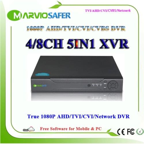 4ch 8ch Full HD 1080P AHD-H TVI CVI AHD DVR AVR XVR Analog Video Recorder Free CMS and P2P remote monitor by phone and PC
