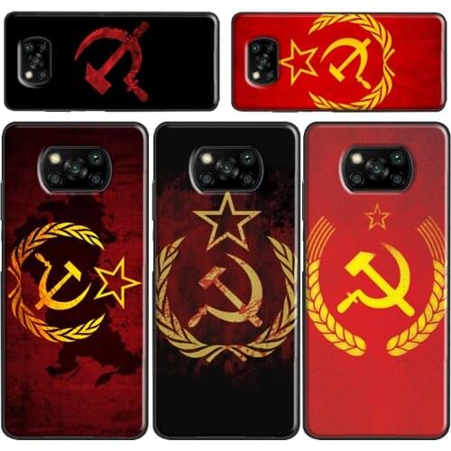 Russia Soviet Union Flag Case For Xiaomi Mi 11 Lite Note 10 Mi 11 Ultra 10T Pro Cover For POCO X3 Pro M3 F1 F2 F3