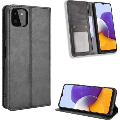 For Samsung Galaxy A22 5G Case Premium Leather Wallet Leather Flip Case for Samsung Galaxy A22 GalaxyA22 A 22 4G Case
