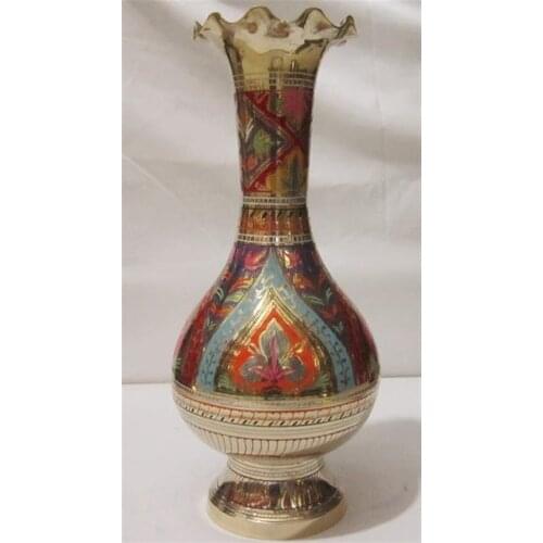 India modern fashion decoration crafts vase India flat belly vase T17