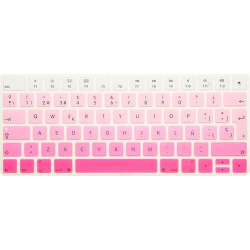 Spain With ñ Magic Keyboard Cover Silicone Skin Protective Film For Apple Magic Keyboard2 2015 A1644 EU IMAC Keyboard Case