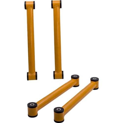 4 Pcs Yellow Front Control Arms Set for Dodge Ram 2003-2009 2500/3500 2''-3'' Lift Kit 2 Front Upper 2 Lower Control Arms