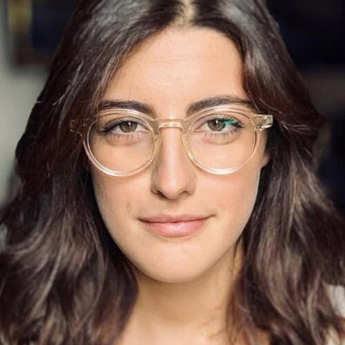 Feishini Computer Glasses Rays Radiation Gamin Eyewear Plastic Unisex Anti Blue Light Glasses Women Oval Optical