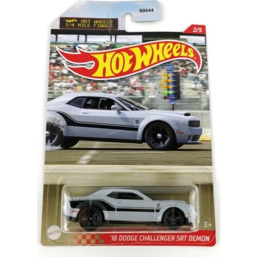 Hot Wheels 1:64 18 DODGE CHALLENGER SRT DEMON Edition Metal Diecast Model Cars Kids Toys Gift