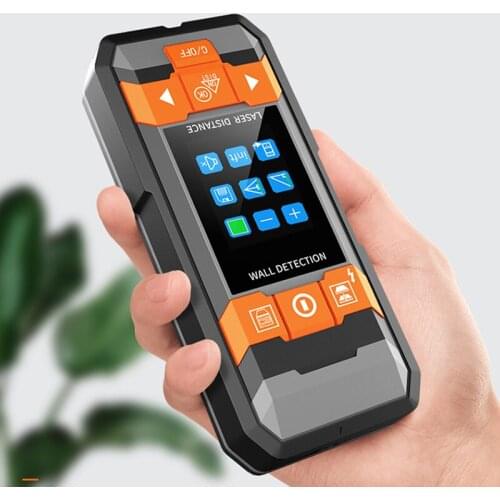 Metal Detector Laser Rangefinder Multi-Function Detector Wall Scanner With English Voice Broadcast Convenient And Quick