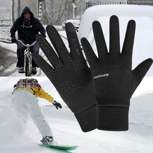 Motorcycle Winter cycling waterproof Gloves Warm Touchscreen Full Finger Gloves Outdoor Bike Skiing Protective Gloves