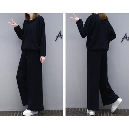 New autumn womens suit fashion casual suit Slim professional gold velvet suit wide leg pants two-piece