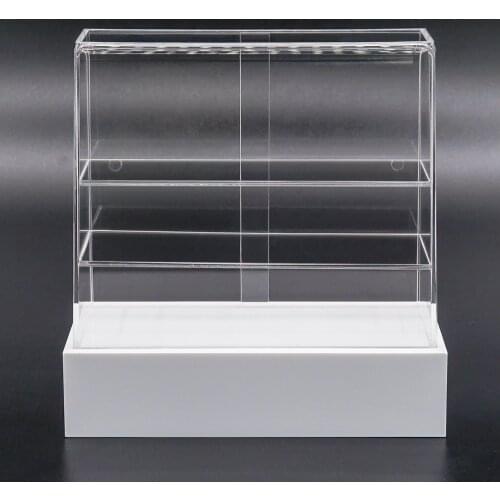 Odoria 1:12 Miniature White Bakery Display Cake Counter Cabinet Shop Showcase Food Storage Furniture Dollhouse Accessories Decor