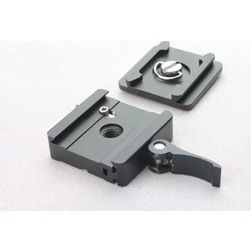 Lever Quick Release Clamp 50mm fit RRS Gitzo ARCA SWISS 3/8" Ball Head QR plate Tripod Monopod for Canon for nikon