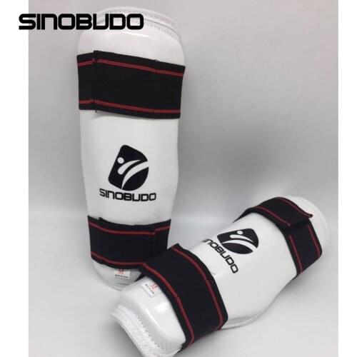 SINOBUDO ITF Newest Taekwondo Protective Shin Guard Taekwondo Leg Guards Taekwondo-protector High Boxing Sets