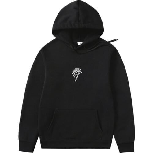 Harajuku Oversized Hoodie Men Women Loose Casual Sweatshirt 2021 Autumn Winter Streetwear Fashion Flower Print Hoodies Pullover