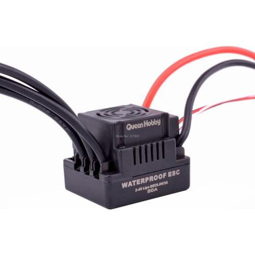 Upgrade Sensorless 60A 80A 120A S-80A S-120A Brushless ESC Electric Speed Controller with 5.5V / 3A BEC for 1/8 1/10 RC Car