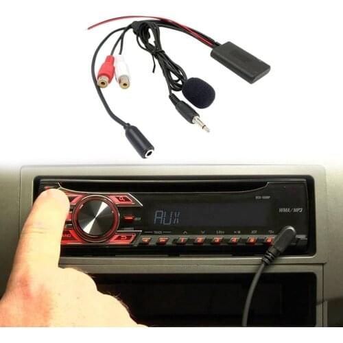 Universal Car Radio 3.5MM RCA Audio AUX Input Bluetooth Microphone Cable for Pioneer for Hyundai for Nissan for Mazda
