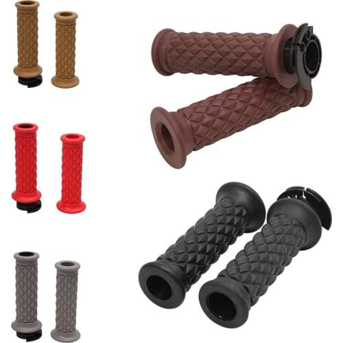 Motorcycle ATV Throttle Hand Grip Universal 7/8" Handlebar Bike 22mm Bar End