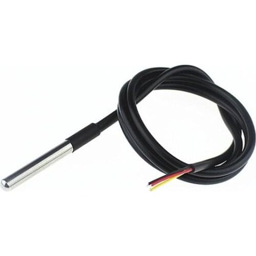1PCS DS1820 Stainless Steel Package Waterproof DS18b20 Temperature Probe Sensor 18B20 for Arduino