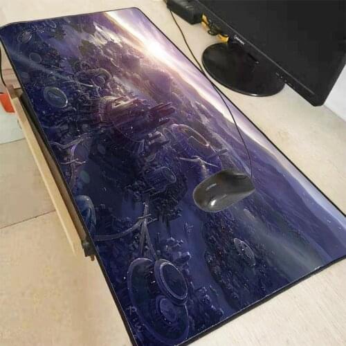 XGZ Fantasy Landscape Art Gaming Waterproof Mouse Pad Large Size Plain Extended Anti-slip Game Mice Pad Desk Mat for Lol CSGO