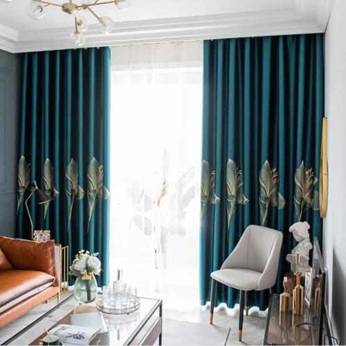 Blackout Curtains For The Living Room Tulle Blinds On Windows Quality Curtains For Bedroom Comfortable Modern Home Decoration
