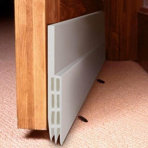 Door Sweep Weather Stripping Soundproof Rubber Bottom Seal Strip Stopper Draught Excluder Protect Your Door From Bugs, Insects